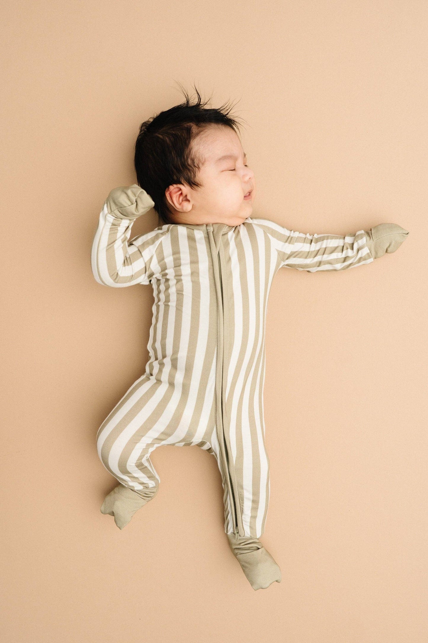 Olive Stripe Bamboo Sleeper