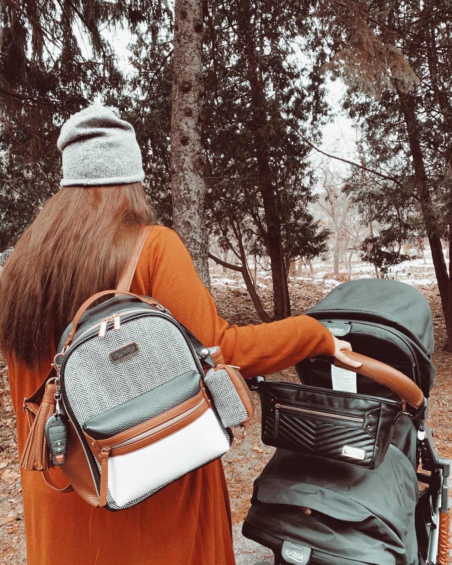 Black Travel Stroller + Wagon Caddy