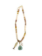 Elikai Beaded Triple Charm Necklace