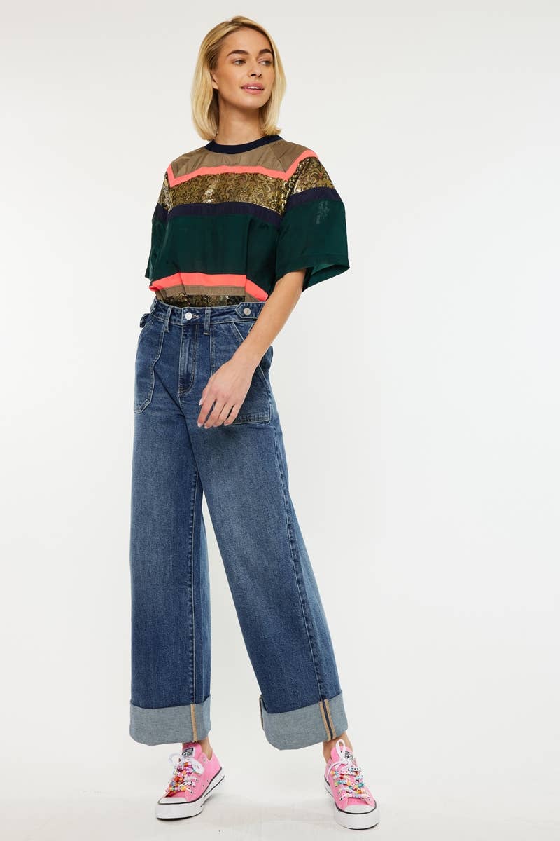 ULTRA HIGH RISE WIDE LEG TROUSERS