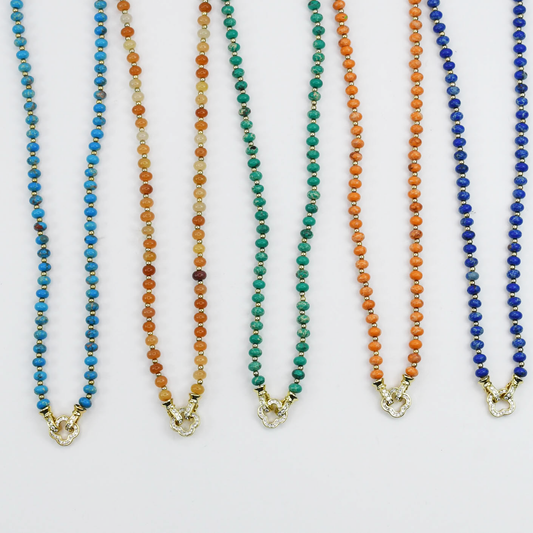 Beaded Gemstone Necklace