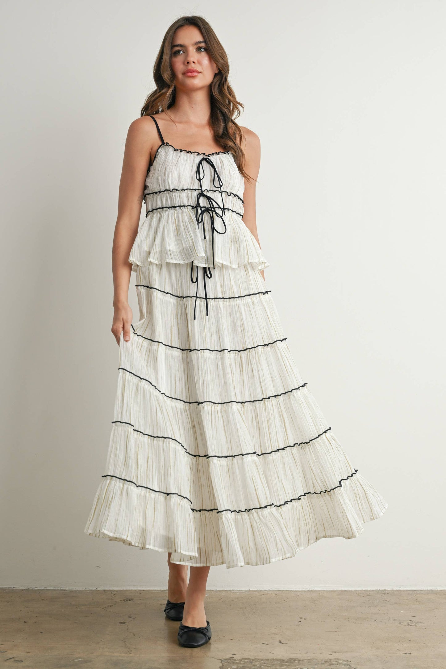 Tiered Ruffled Flowy Top
