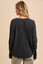 CROCHET PATCH HENLEY TOP