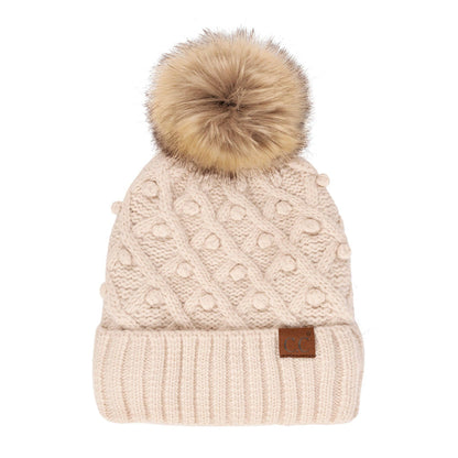 CC Crafted Pom Beanie