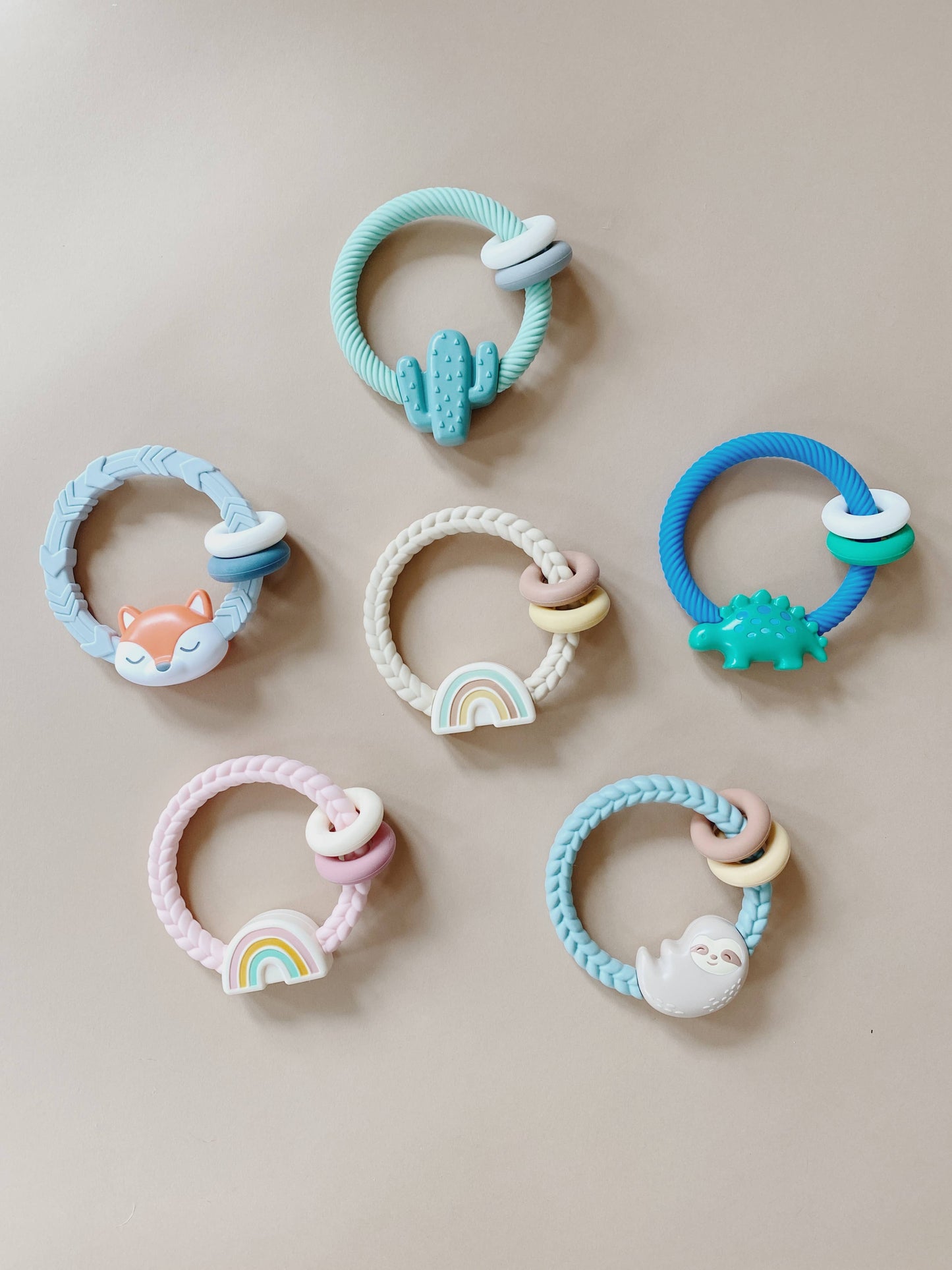 Rattle™ Silicone Teether Rattles Cow