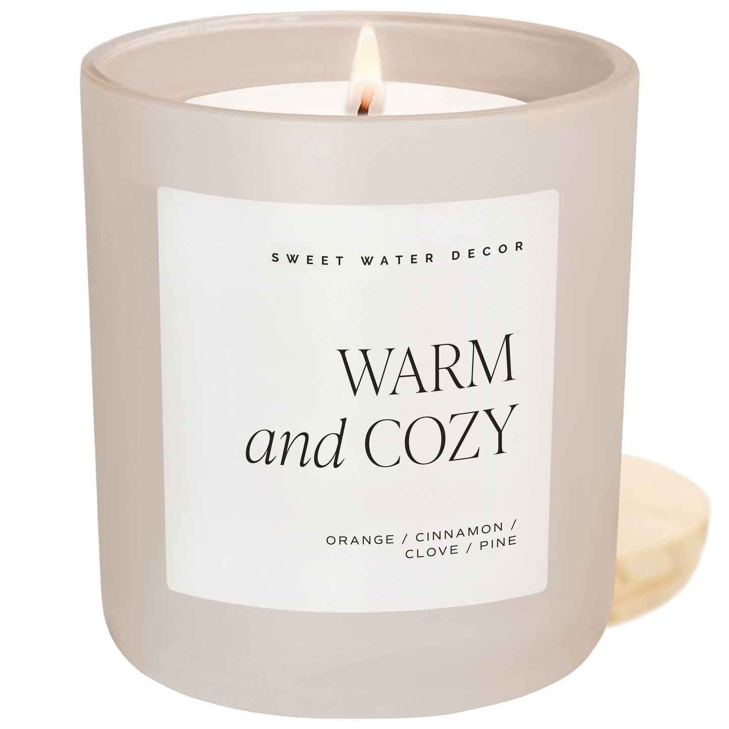 Warm and Cozy 15 oz Soy Candle Matte