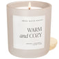 Warm and Cozy 15 oz Soy Candle Matte