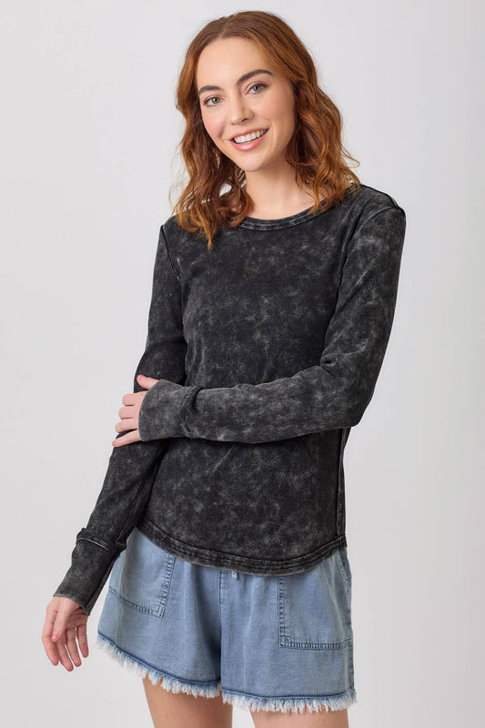 Washed Rib Top