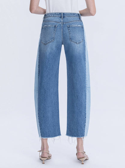 Two Tone Barrel Style Jean