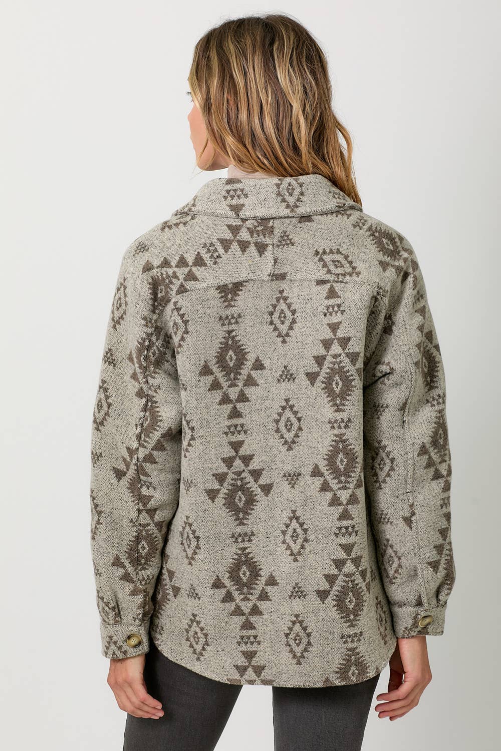 Aztec Button Down Shacket