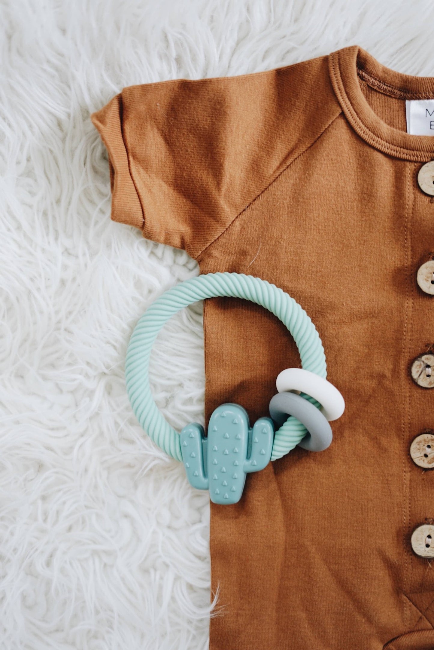 Rattle™ Silicone Teether Rattles Cow