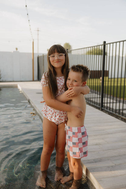 Toddler Two Piece Swimsuit | Sweetheart Cherries