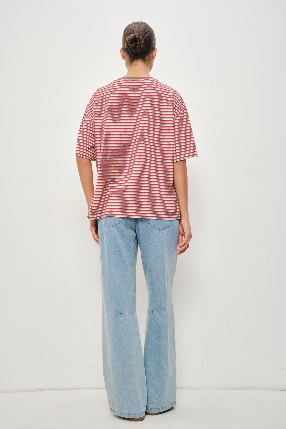 PIA STRIPED OVERSIZED TEE