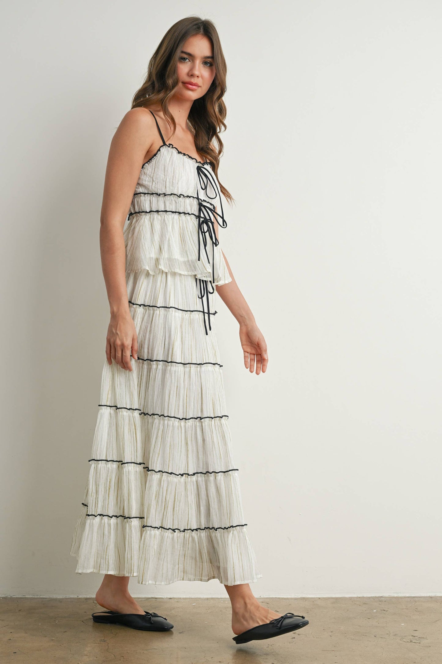 Tiered Ruffled Flowy Top